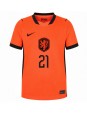 Zenske Futbalové oblečenie Holandsko Frenkie de Jong #21 MS 2026 Krátky Rukáv - Domáci